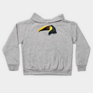 hornbill illustration Kids Hoodie